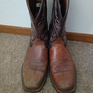 Ariat Men's Sport Herdsman Peanut Butter And Brown Square Toe Cowboy Boots